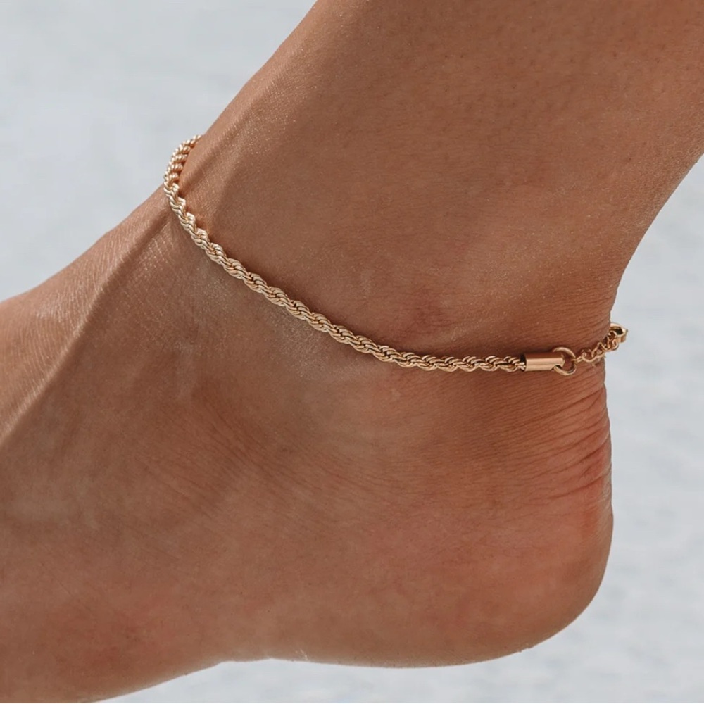 Atolea Calvi Gold Anklet